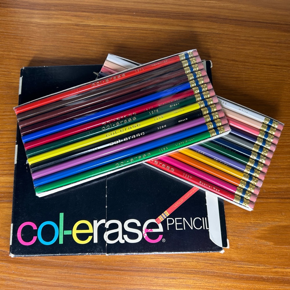 💚💙Vintage 💜Colored Pencils Set 🩷Multicolor♥️